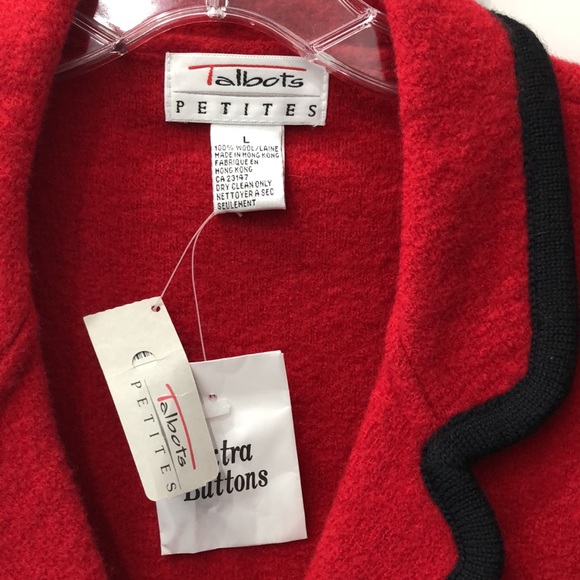Talbots red wool jacket in mint condition - Picture 2 of 4